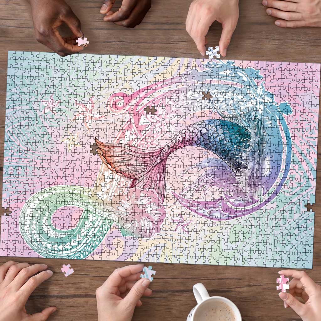 Hawaii Mermaid Sweet Pastel Puzzle Polynesian Pattern Fish Hook LT01 - Polynesian Pride