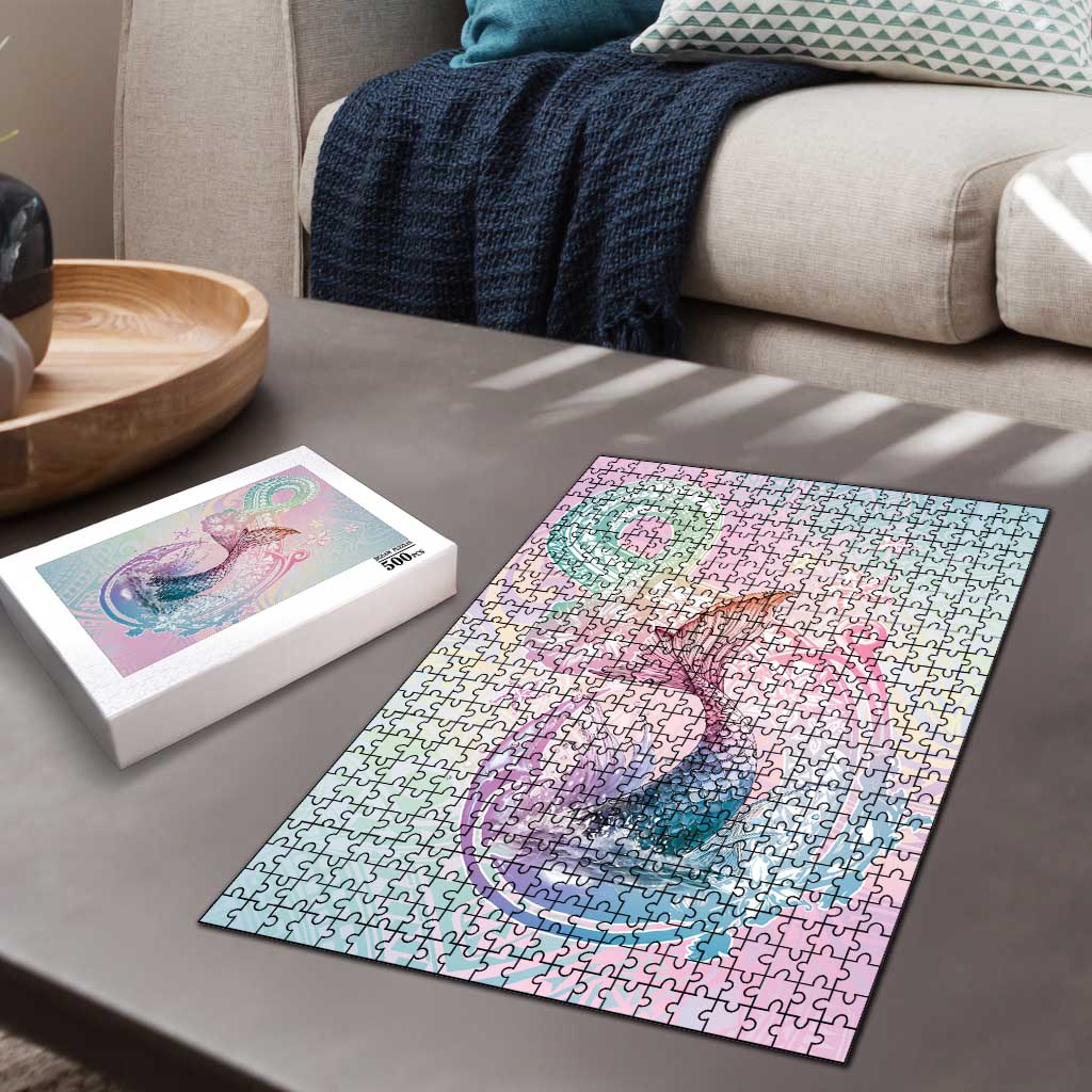 Hawaii Mermaid Sweet Pastel Puzzle Polynesian Pattern Fish Hook LT01 - Polynesian Pride