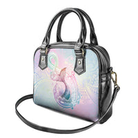 Hawaii Mermaid Sweet Pastel Shoulder Handbag Polynesian Pattern Fish Hook LT01 - Polynesian Pride