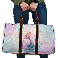 Hawaii Mermaid Sweet Pastel Travel Bag Polynesian Pattern Fish Hook LT01 Multicolor - Polynesian Pride
