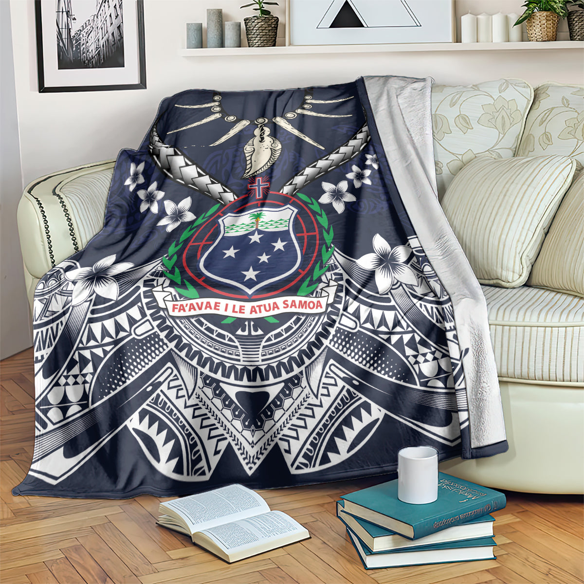 Samoa Independence Day Blanket Ula Nifo Mix Turtle