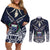 Samoa Independence Day Couples Matching Off Shoulder Short Dress and Long Sleeve Button Shirt Ula Nifo Mix Turtle