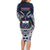 Samoa Independence Day Family Matching Long Sleeve Bodycon Dress and Hawaiian Shirt Ula Nifo Mix Turtle