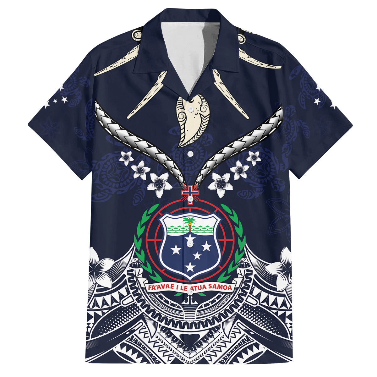 Samoa Independence Day Family Matching Off The Shoulder Long Sleeve Dress and Hawaiian Shirt Ula Nifo Mix Turtle