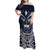 Samoa Independence Day Family Matching Off Shoulder Maxi Dress and Hawaiian Shirt Ula Nifo Mix Turtle