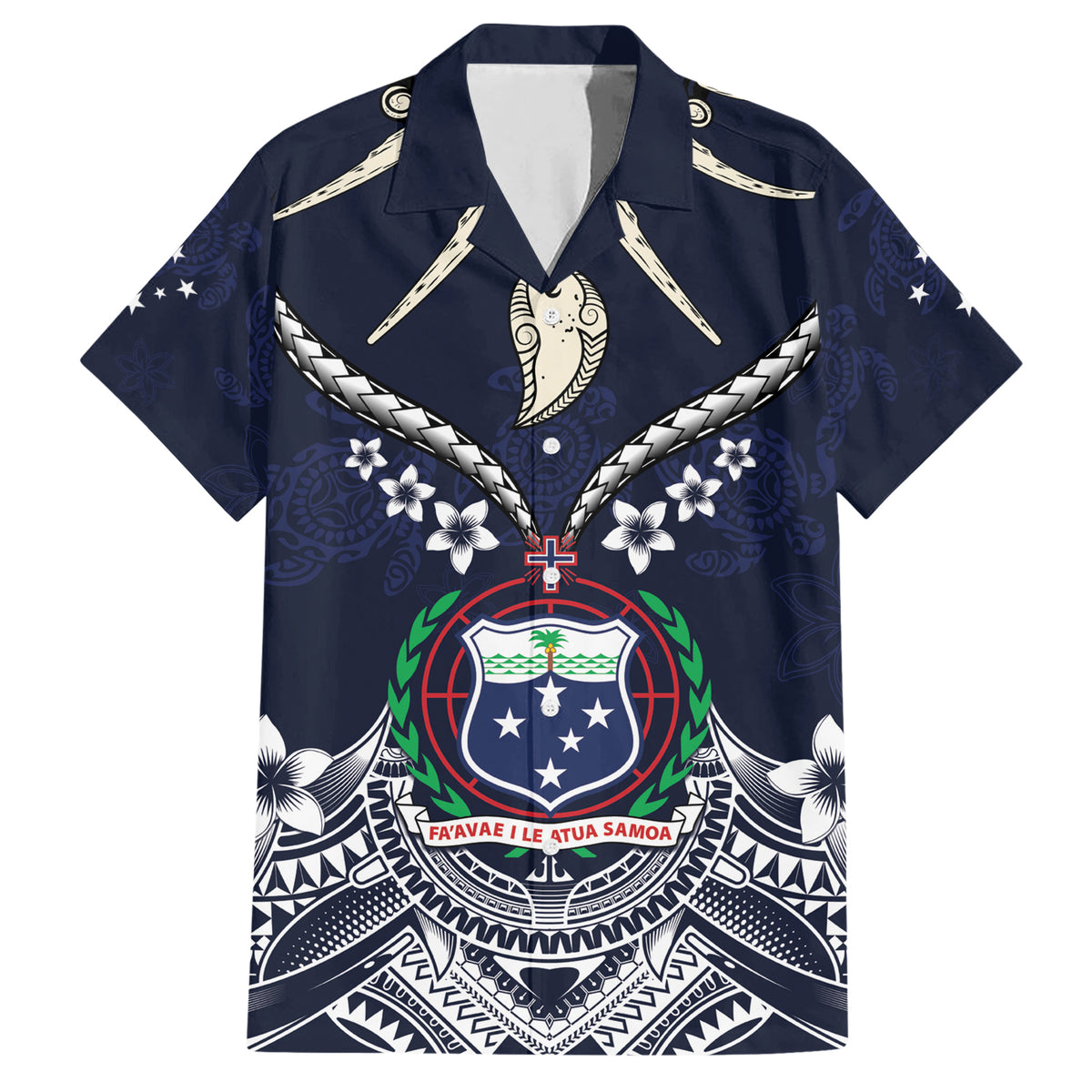 Samoa Independence Day Family Matching Short Sleeve Bodycon Dress and Hawaiian Shirt Ula Nifo Mix Turtle