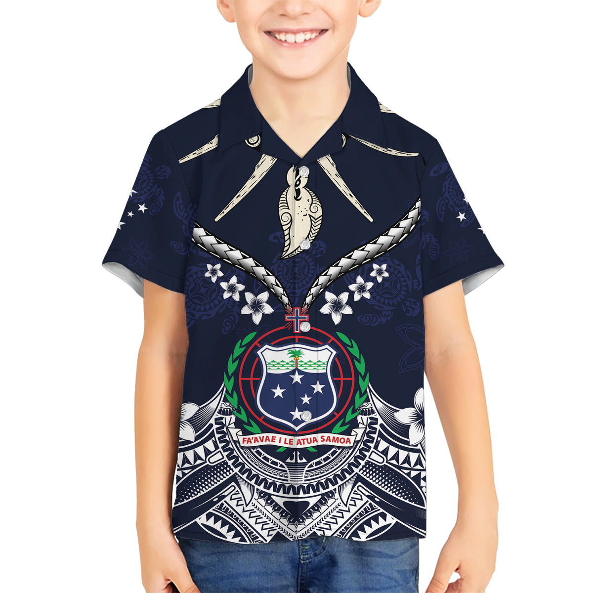 Samoa Independence Day Hawaiian Shirt Ula Nifo Mix Turtle