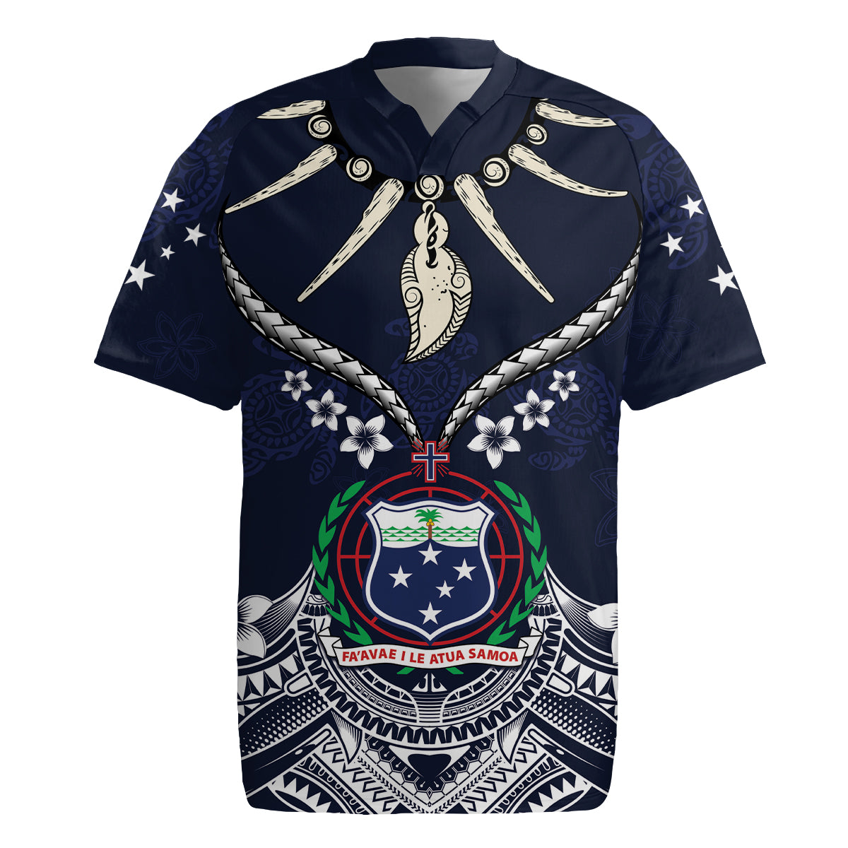 Samoa Independence Day Rugby Jersey Ula Nifo Mix Turtle