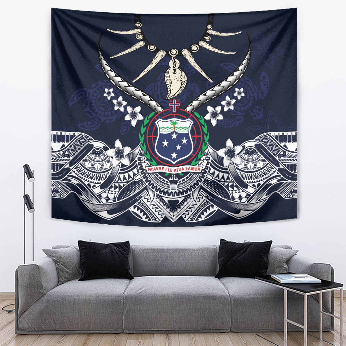 Samoa Independence Day Tapestry Ula Nifo Mix Turtle