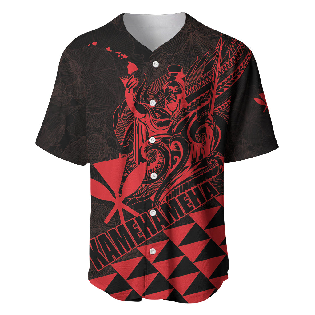 Personalized King Kamehameha Day Baseball Jersey Kakau Polynesian Pattern