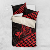 King Kamehameha Day Bedding Set Kakau Polynesian Pattern LT01 US Twin 172cm x 218cm Red - Polynesian Pride