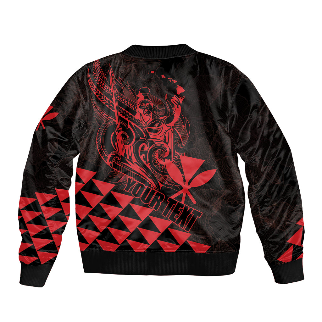Personalized King Kamehameha Day Bomber Jacket Kakau Polynesian Pattern LT01 - Polynesian Pride