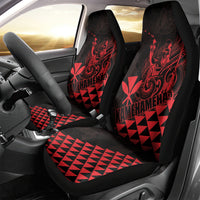 King Kamehameha Day Car Seat Cover Kakau Polynesian Pattern