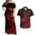 Personalized King Kamehameha Day Couples Matching Off Shoulder Maxi Dress and Hawaiian Shirt Kakau Polynesian Pattern