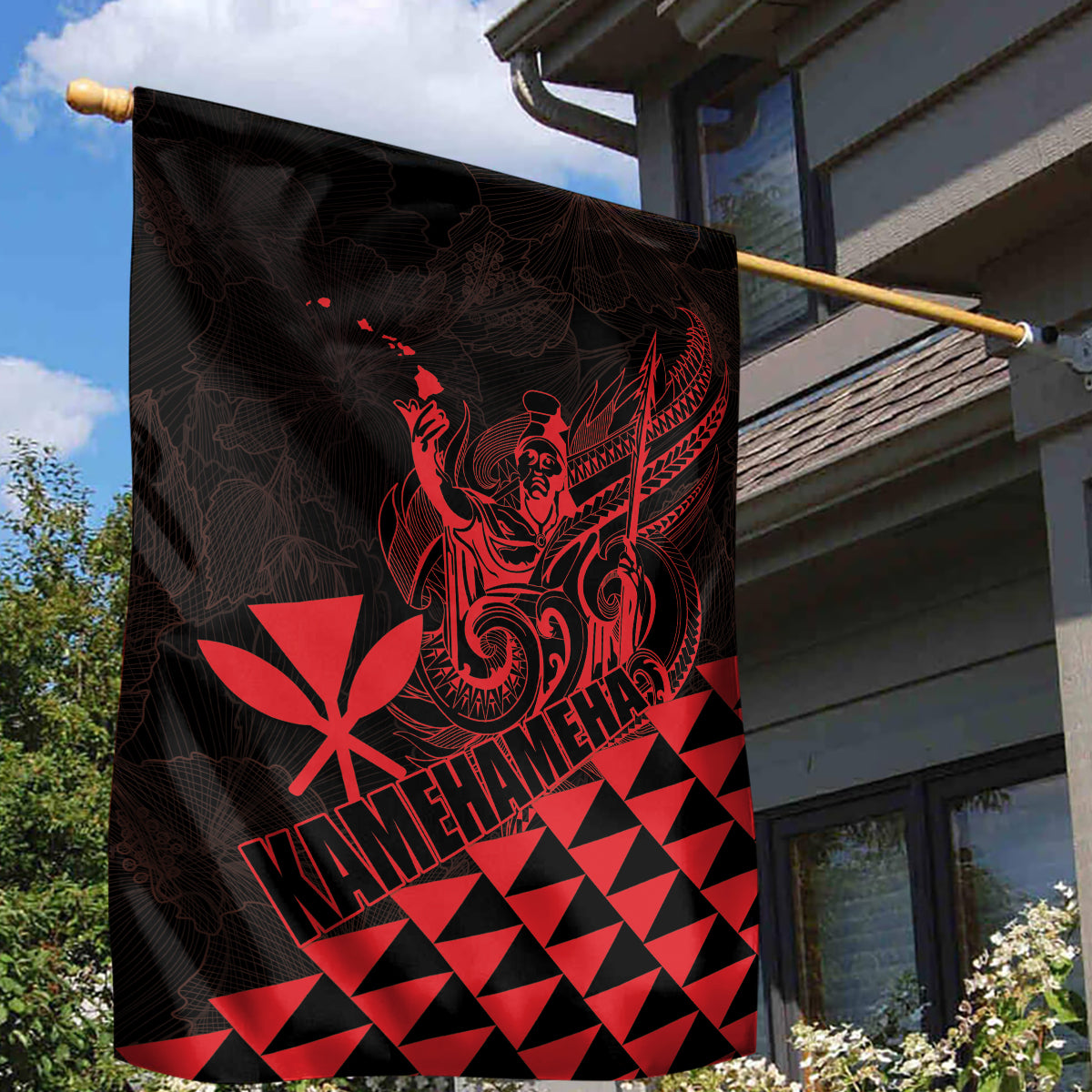 King Kamehameha Day Garden Flag Kakau Polynesian Pattern LT01 - Polynesian Pride