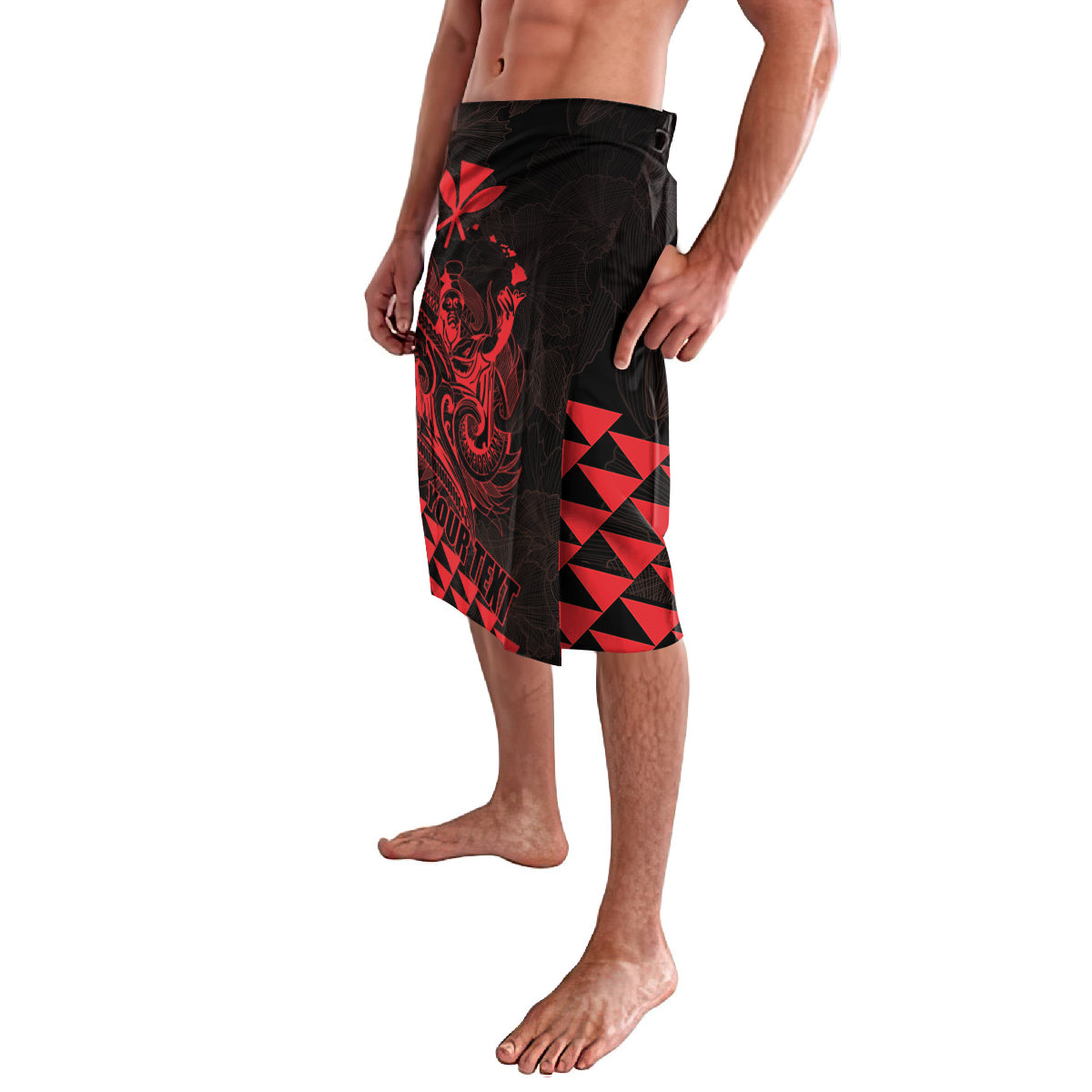 Personalized King Kamehameha Day Lavalava Kakau Polynesian Pattern LT01 - Polynesian Pride