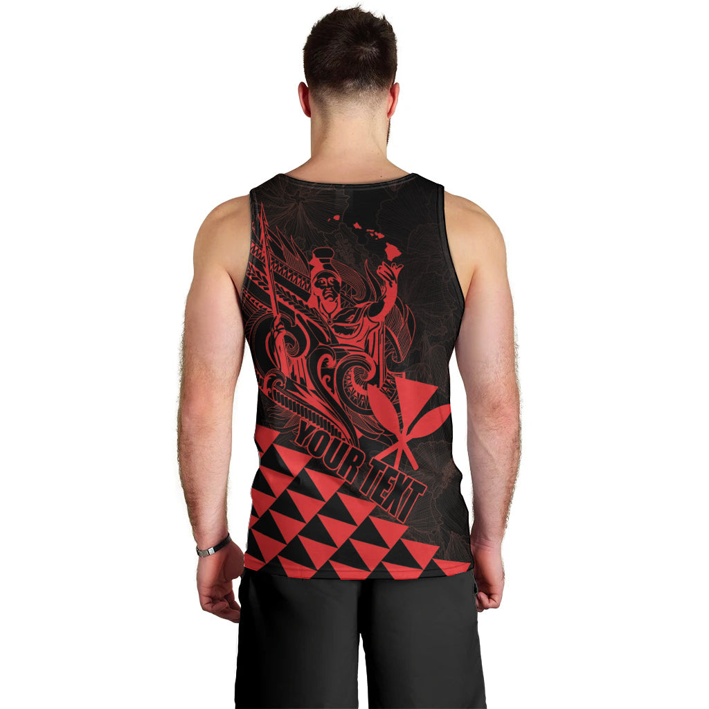 Personalized King Kamehameha Day Men Tank Top Kakau Polynesian Pattern LT01 - Polynesian Pride
