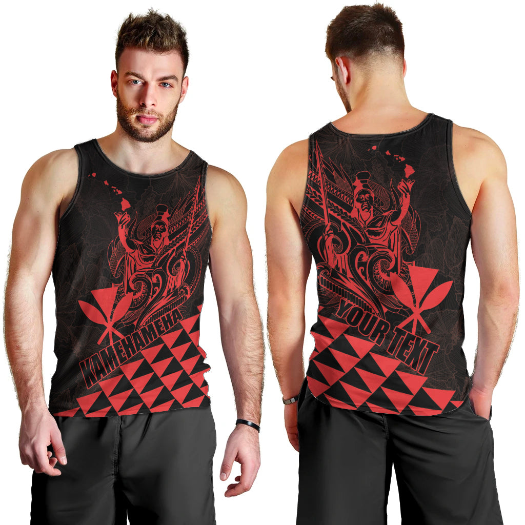 Personalized King Kamehameha Day Men Tank Top Kakau Polynesian Pattern LT01 - Polynesian Pride