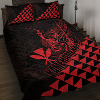 King Kamehameha Day Quilt Bed Set Kakau Polynesian Pattern LT01 Red - Polynesian Pride