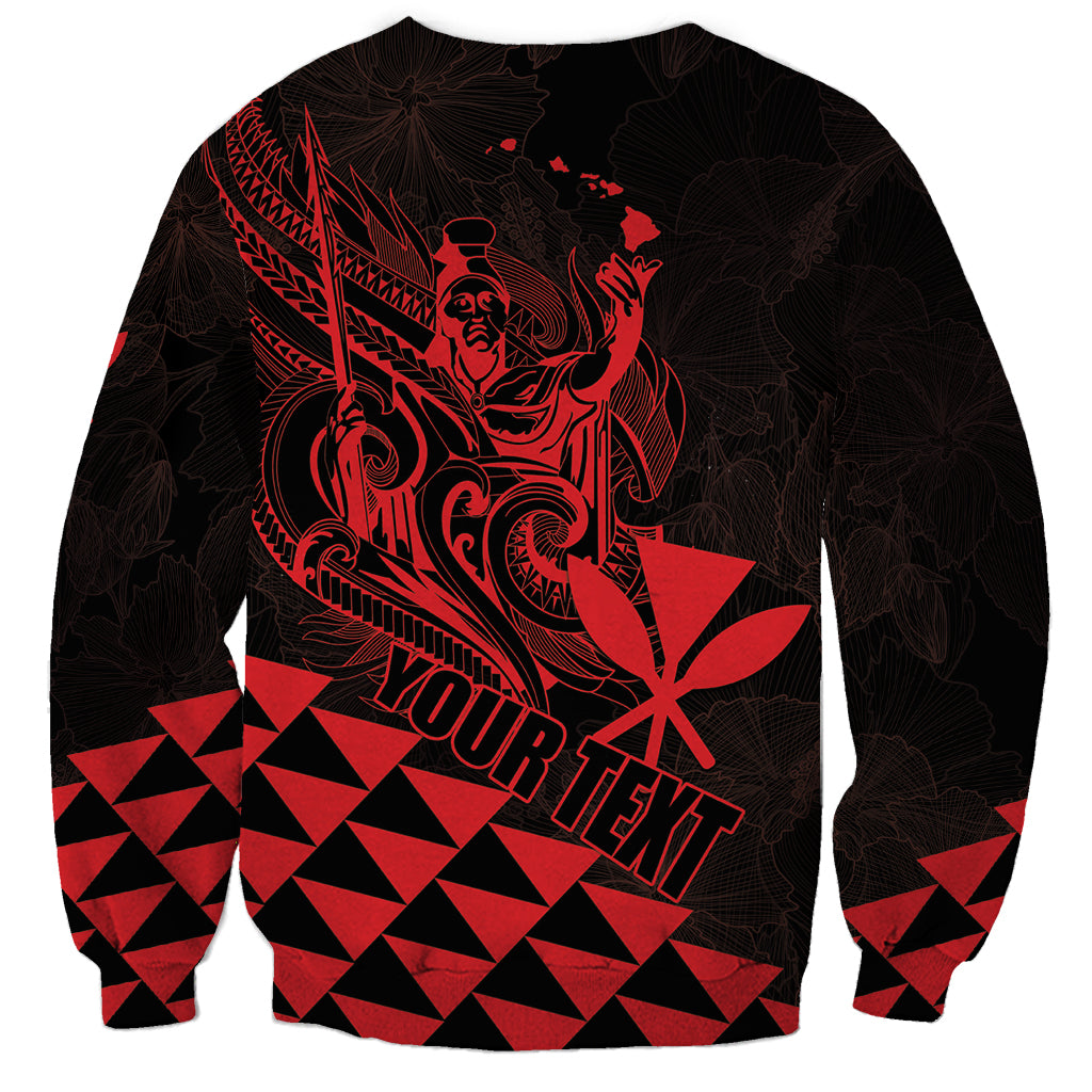 Personalized King Kamehameha Day Sweatshirt Kakau Polynesian Pattern LT01 - Polynesian Pride