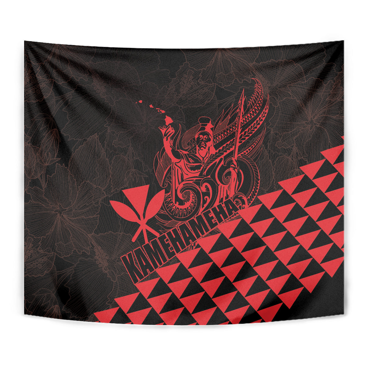 King Kamehameha Day Tapestry Kakau Polynesian Pattern LT01 - Polynesian Pride