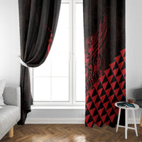 King Kamehameha Day Window Curtain Kakau Polynesian Pattern LT01 - Polynesian Pride