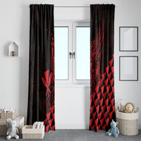 King Kamehameha Day Window Curtain Kakau Polynesian Pattern LT01 - Polynesian Pride