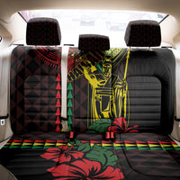 King Kamehameha Day Back Car Seat Cover Hawaii Kakau Reggae