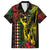 King Kamehameha Day Family Matching Off The Shoulder Long Sleeve Dress and Hawaiian Shirt Hawaii Kakau Reggae