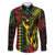 King Kamehameha Day Family Matching Off The Shoulder Long Sleeve Dress and Hawaiian Shirt Hawaii Kakau Reggae