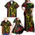 King Kamehameha Day Family Matching Off Shoulder Maxi Dress and Hawaiian Shirt Hawaii Kakau Reggae