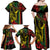 King Kamehameha Day Family Matching Off Shoulder Maxi Dress and Hawaiian Shirt Hawaii Kakau Reggae