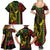 King Kamehameha Day Family Matching Summer Maxi Dress and Hawaiian Shirt Hawaii Kakau Reggae