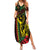 King Kamehameha Day Family Matching Summer Maxi Dress and Hawaiian Shirt Hawaii Kakau Reggae