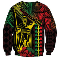 King Kamehameha Day Sweatshirt Hawaii Kakau Reggae