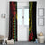 King Kamehameha Day Window Curtain Hawaii Kakau Reggae