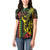 King Kamehameha Day Women Polo Shirt Hawaii Kakau Reggae