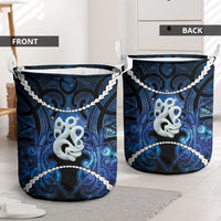 Maori Matariki Manaia Laundry Basket Maori Kowhaiwhai Pattern Galaxy LT01 - Polynesian Pride