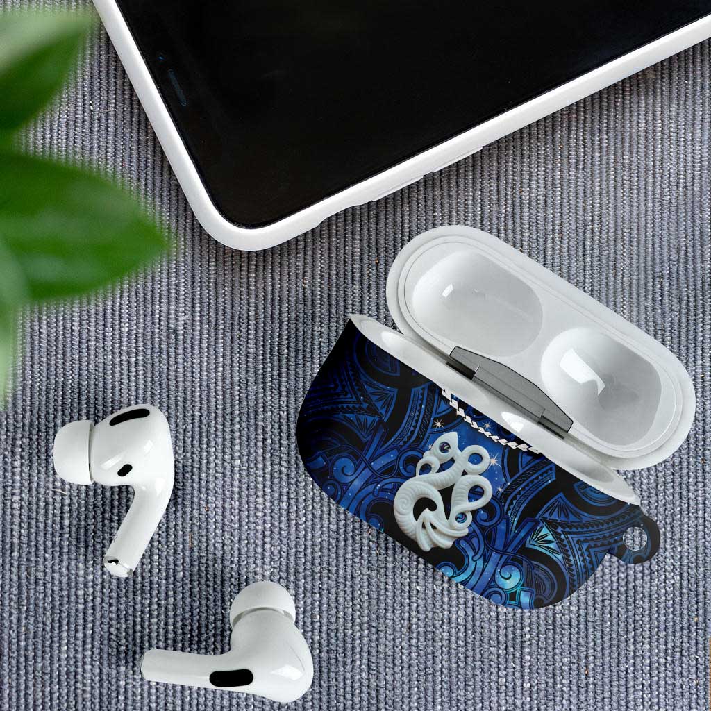 Maori Matariki Manaia AirPods Case Maori Kowhaiwhai Pattern Galaxy LT01 - Polynesian Pride