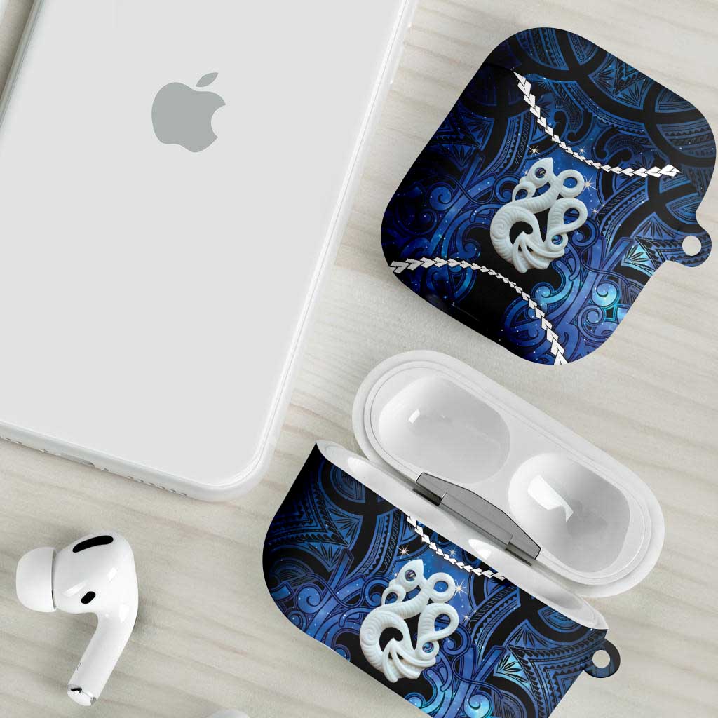 Maori Matariki Manaia AirPods Case Maori Kowhaiwhai Pattern Galaxy LT01 - Polynesian Pride