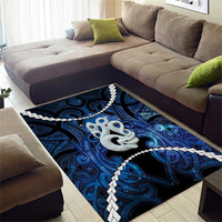 Maori Matariki Manaia Area Rug Maori Kowhaiwhai Pattern Galaxy LT01 - Polynesian Pride
