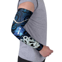 Personalized Maori Matariki Manaia Arm Sleeves Maori Kowhaiwhai Pattern Galaxy LT01 - Polynesian Pride