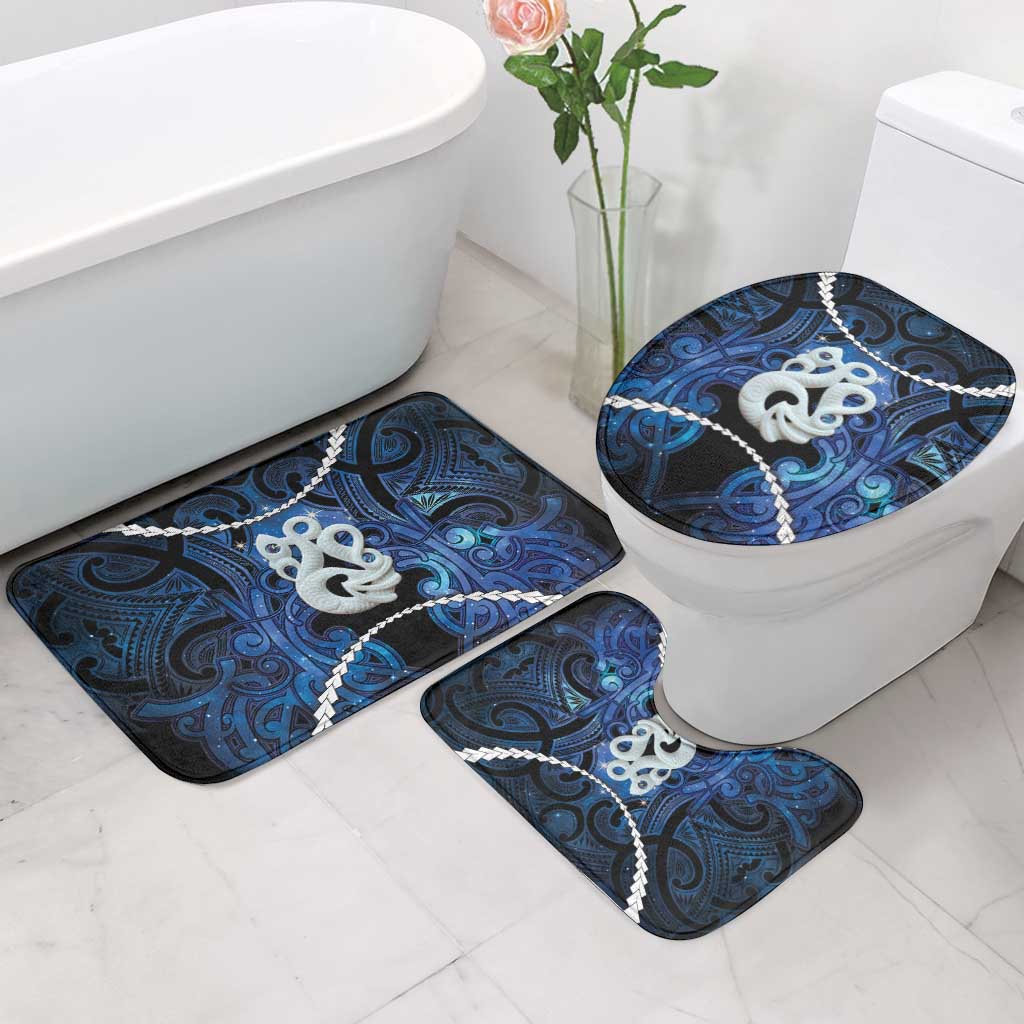 Maori Matariki Manaia Bathroom Set Maori Kowhaiwhai Pattern Galaxy LT01 - Polynesian Pride