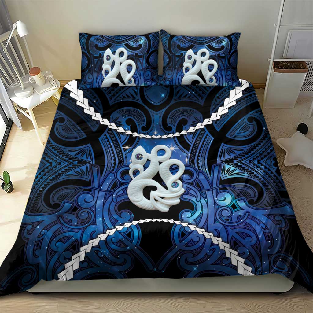 Maori Matariki Manaia Bedding Set Maori Kowhaiwhai Pattern Galaxy LT01 - Polynesian Pride