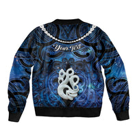 Personalized Maori Matariki Manaia Bomber Jacket Maori Kowhaiwhai Pattern Galaxy LT01 - Polynesian Pride