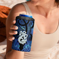 Personalized Maori Matariki Manaia 4 in 1 Can Cooler Tumbler Maori Kowhaiwhai Pattern Galaxy LT01 - Polynesian Pride