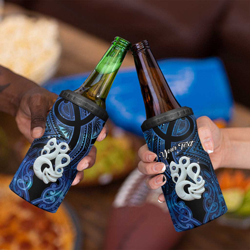 Personalized Maori Matariki Manaia 4 in 1 Can Cooler Tumbler Maori Kowhaiwhai Pattern Galaxy LT01 - Polynesian Pride
