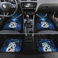 Personalized Maori Matariki Manaia Car Mats Maori Kowhaiwhai Pattern Galaxy LT01 Set 4pcs Blue - Polynesian Pride