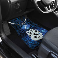 Personalized Maori Matariki Manaia Car Mats Maori Kowhaiwhai Pattern Galaxy LT01 - Polynesian Pride