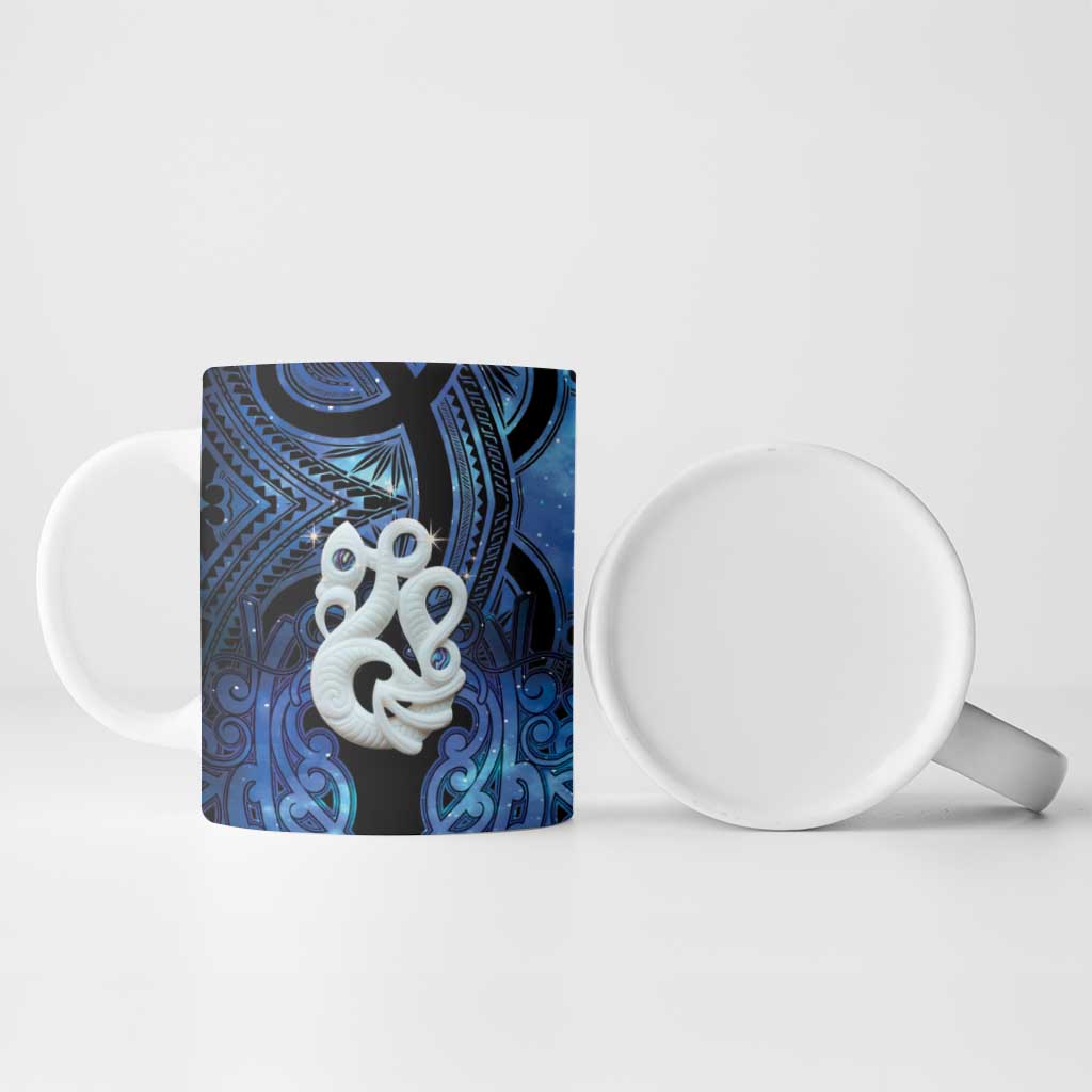 Personalized Maori Matariki Manaia Ceramic Mug Maori Kowhaiwhai Pattern Galaxy LT01 - Polynesian Pride